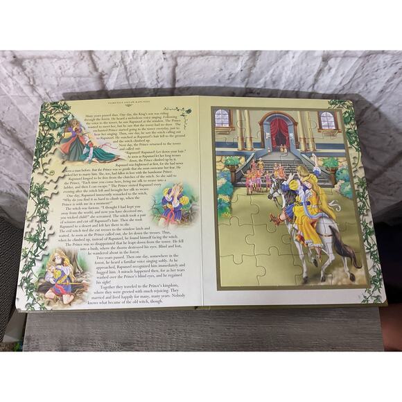 2004 Fairy Tale Jigsaw (6 fairy tale puzzles each page a puzzle.) Hardcover Book - Picture 8 of 10